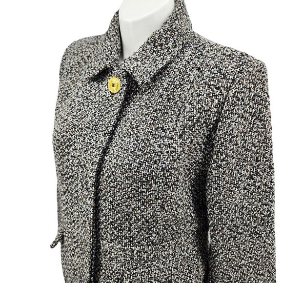 Sam Edelman Womens Tweed Coat With Gold Button Accents - X-Large - Picture 1 of 15